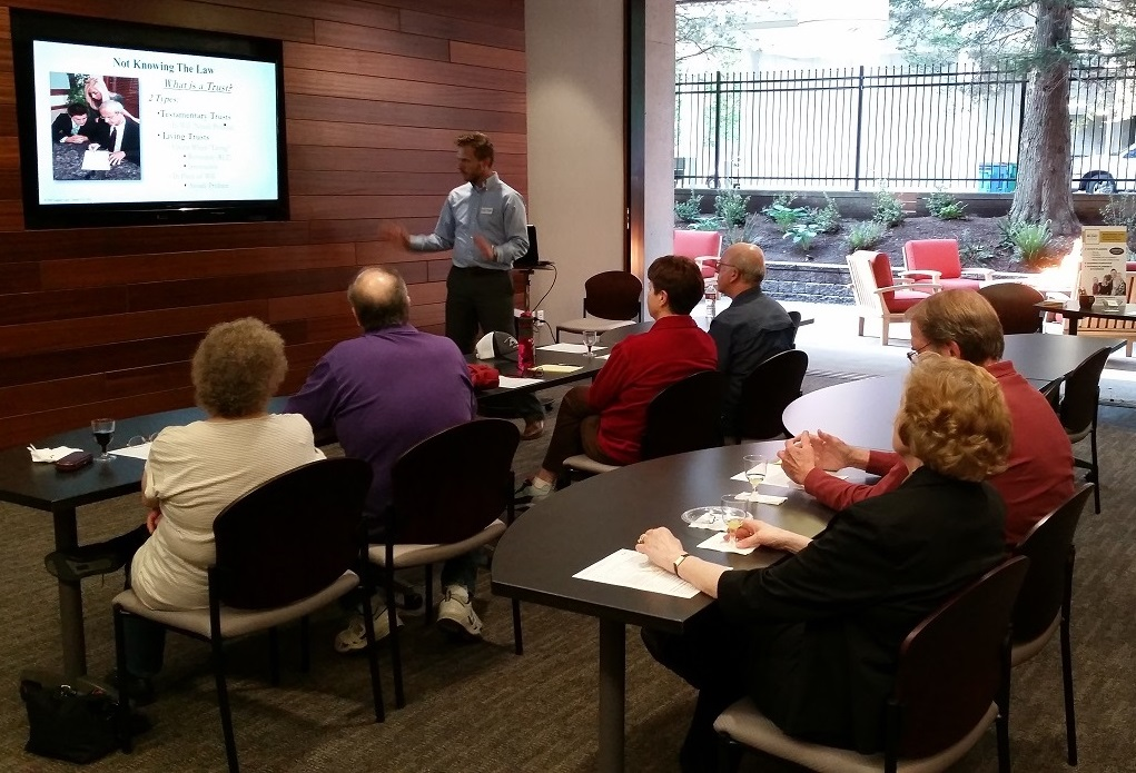 Photo of Thomas teaching Estate Planning