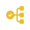 Icon symbolizing process flow